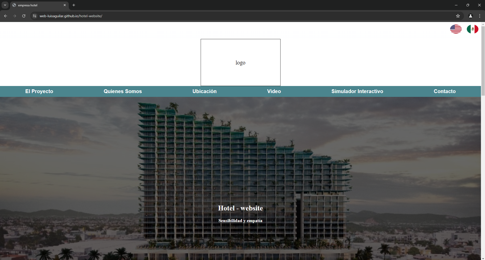 Hotel website